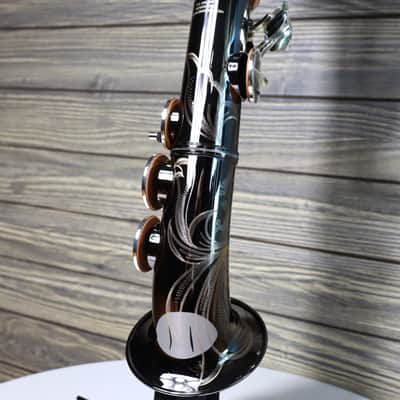 Cannonball Big Bell Stone Series Arc Soprano Sax Black with Silver Keys - SA5-BS image 10