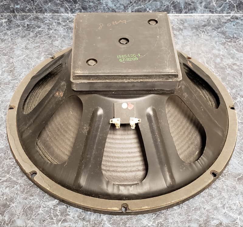 Vintage Eminence Square Back 15" Speaker (8)ohm (#15854BC-1)  1982 USA image 1