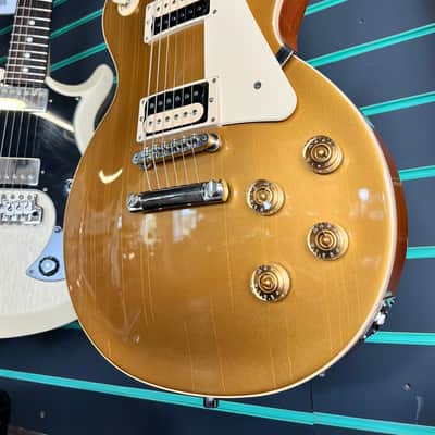 Immagine Gibson Les Paul Classic T Gold Top 2017 Electric Guitar - 5