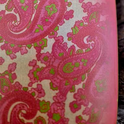 Pink Paisley Tele Body, Aged, Nitro , Alder, Binding image 8