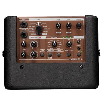 Vox Mini Go 3, 3-Watt Portable Modeling Amplifier, Earth Brown image 2