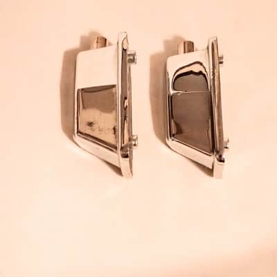 UNMARKED COFFIN STYLE DRUM LUGS PAIR-CHROME-FREE SHIP TO C-USA! image 4