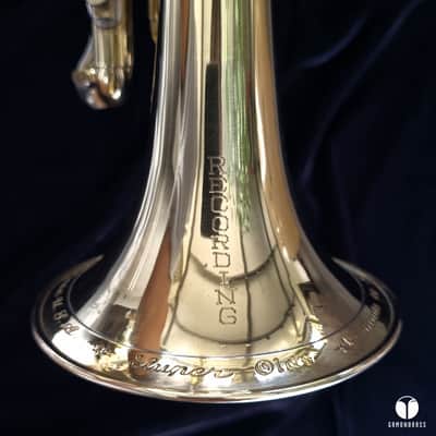 F.E. Olds & Son Super Recording Los Angeles offset valves cornet gamonbrass image 3