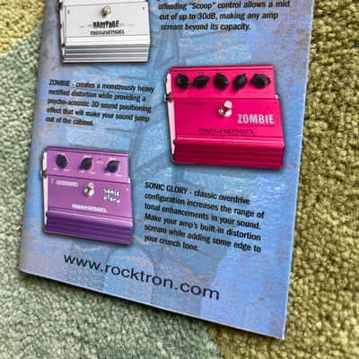 Rocktron Hush the pedal user manual, blue warranty page  and product flyer 2003 image 3
