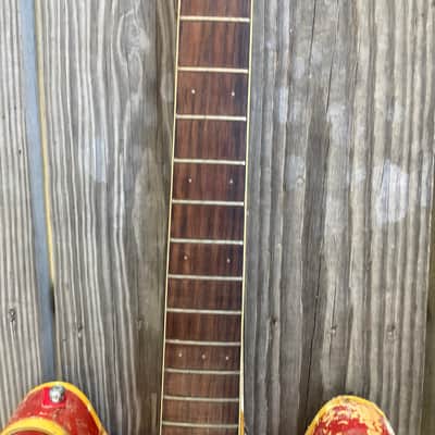 PROJECT Mosrite Celebrity vintage, electric guitar project 60s - Red husk electric guitar image 10