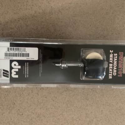 DW DWSM101 Two Way Felt/Plastic Bass Drum Beater 2010s - Chrome/Black image 7