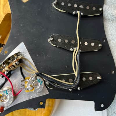 Nice 1977 Fender Stratocaster  Natural with Maple Fretboard , Great Player Includes Pro Setup & Original Hard Shell Case ! image 10