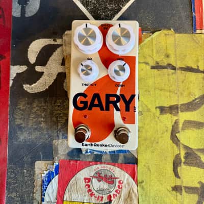 EarthQuaker Devices Gary Modulated Fuzz and Natural Overdrive 2024 - Present - Cream / Orange image 1