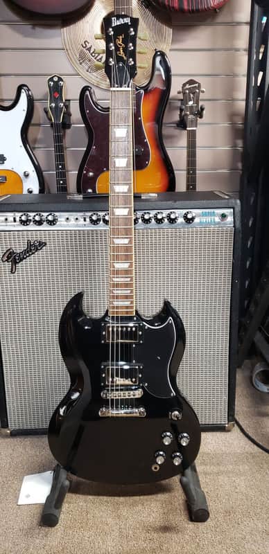 Burny RSG-60’63 Black Electric Guitar image 1