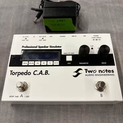 Two Notes Torpedo C.A.B. Speaker Simulator Pedal 2010s - White/Black image 1