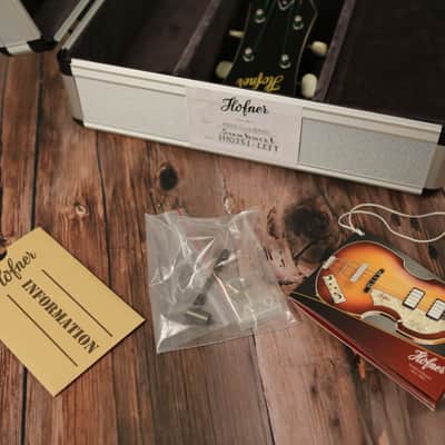 Left Handed Hofner Club Bass 500/2 With Hofner Flight Case AND FREE GIFT!! image 15
