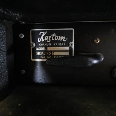 Kustom 1-B Vintage 1970's Dual Input Bass Amp image 8