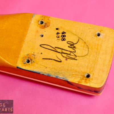 Vintage 1968 Fender Jaguar Neck - Original Lake Placid Blue Finish - Bound with Blocks!  100% image 23