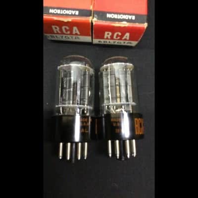 MATCHED PAIR RCA 6BL7GTA Vintage Audio Radio Vacuum Tubes TESTED D.9601 image 2