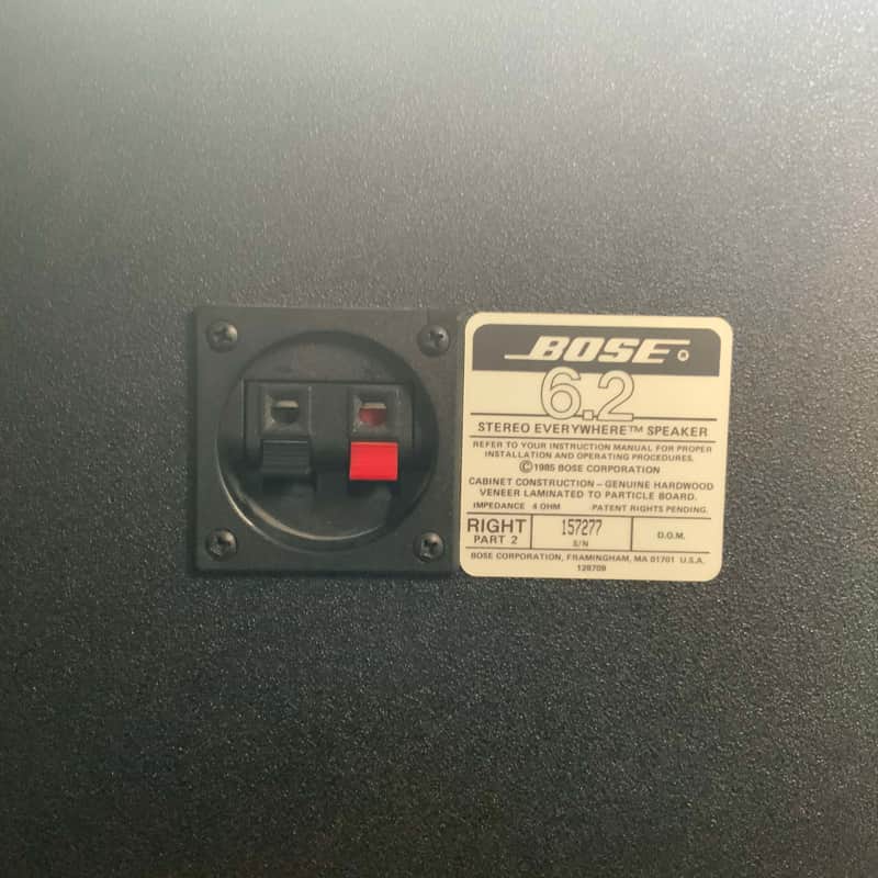 Bose 6.2 Stereo Everywhere Direct/Reflecting Speaker System 1985
