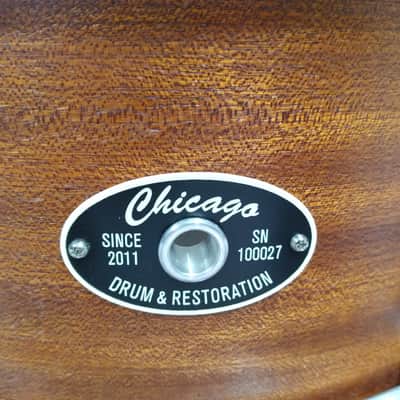 Chicago 14x5.5" Custom Mahogany/Maple snare image 2