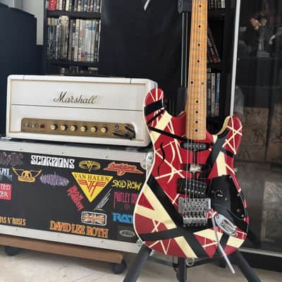 1983 ESP Japan VH-160 Kramer ad model real Frankenstrat EVH with hardcase image 4