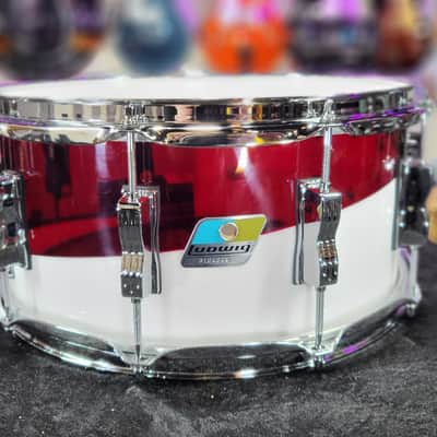 Ludwig Vistalite Snare Drum - 6.5-inch x 14-inch - Red/White / Authorized Dealer / Free Shipping! image 2