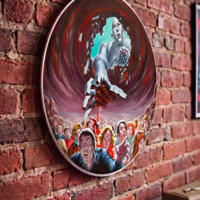 Queen, News of the World, Gatefold Art, 22" Bass Drumhead, Reso, Wall Hanging image 2