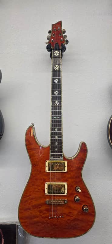 Schecter C-1 Elite 2000 - Present Amber image 1