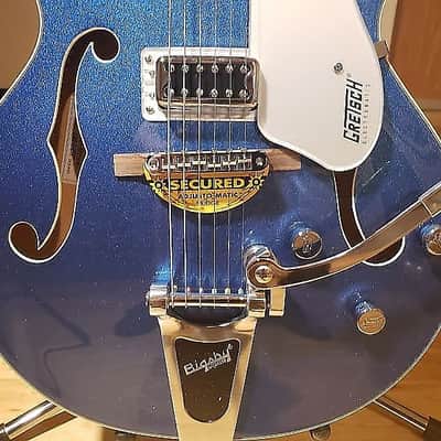 Gretsch G5420T Electromatic Hollow Body Single-Cut Electric Guitar w/ Bigbsy in Fairline Blue *IN STOCK* image 2