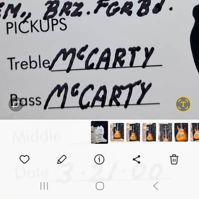 PRS McCARTY ARTIST TOP BRAZILIAN BOARD WITH TREMOLO 2000 image 9