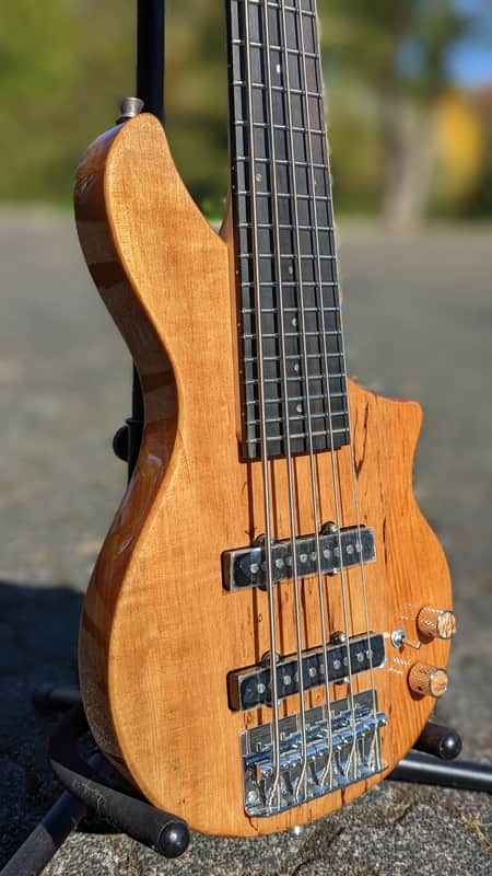 Tiny Bass TBJ 3500 NSM 5 String 2022 Natural Spalted Maple image 1