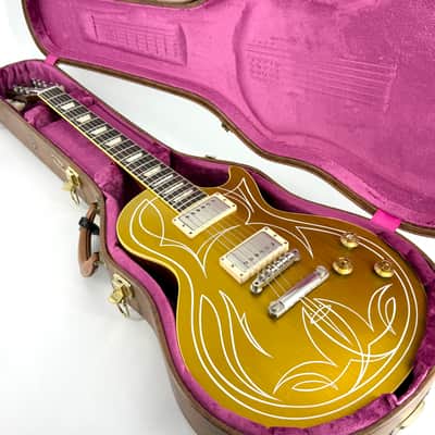 2013 Gibson Custom Shop Billy Gibbons Pinstripe '57 Les Paul - Gold Top image 1