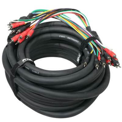 ProX XC-MEDOOZA75 75ft 10 Channel RCA 3 Power Cable Car Audio Medooza Cable image 1