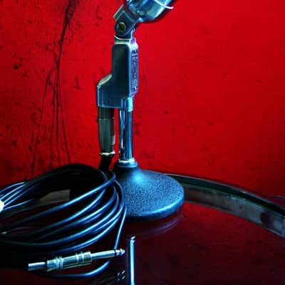 Vintage 1940's Electro-Voice 635 / 630 Omnidirectional Dynamic Microphone dual Z w cable harp mic image 1