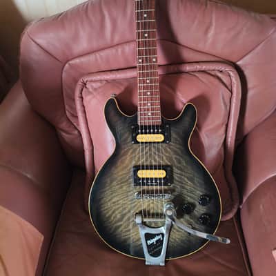 Lag Roxanne Original Classic - Chevron Flame Maple Top - Black Shadow - RARE!!! image 2