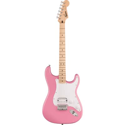 Squier Sonic Stratocaster HT H MN Flash Pink - Electric Guitar image 1