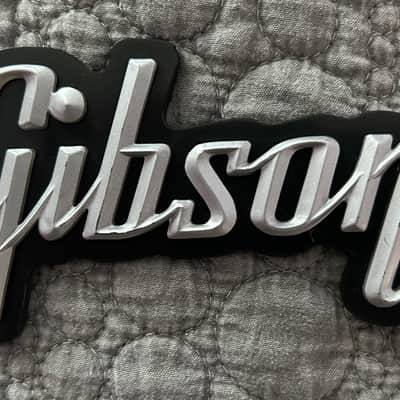 Gibson Amp Logo 1966 - Silver/Black image 1