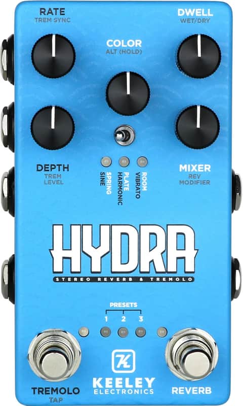 Keeley Hydra Stereo Reverb & Tremolo Pedal image 1