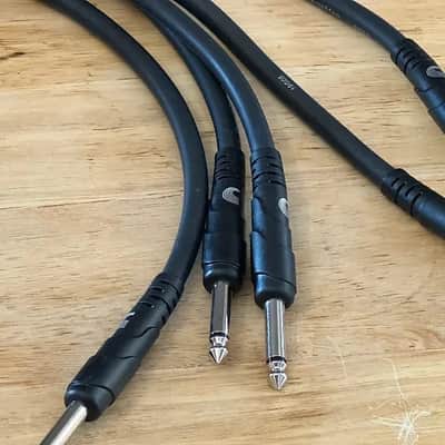 D'Addario PW-CSPK-03 Classic Series 1/4" Straight TS Speaker Cable - 3'  Black PACK OF 5 CABLES image 2