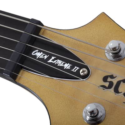 Schecter Omen Extreme-II guitar in Gold Rush image 11