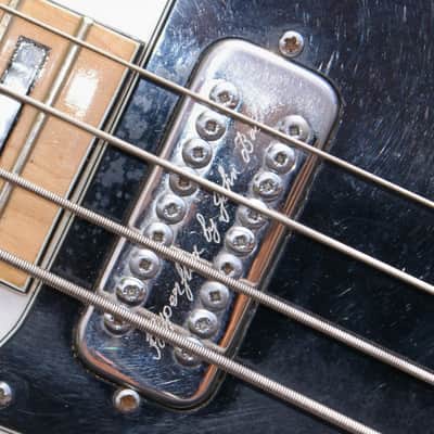Vintage 1970's John Birch Bass In Rare Arctic White image 8