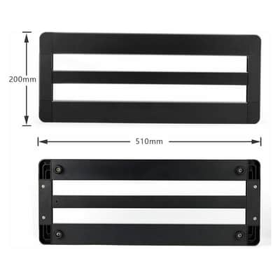 Donner 20''x 8'' Guitar Pedal Board Case Aluminium Pedalboard with Carrying Bag image 7