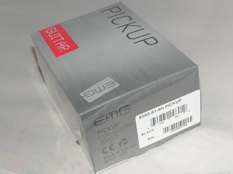 EMG 81-8H Passive Mount 8 String Pickup (Black) New with Warranty image 1