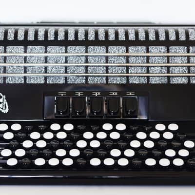 NEW Weltmeister Romance 703 Button Accordion, made in Germany, 96 Bass buttons, 5 Row Accordion B Griff, Black, Straps and Case, Shipping from USA image 7