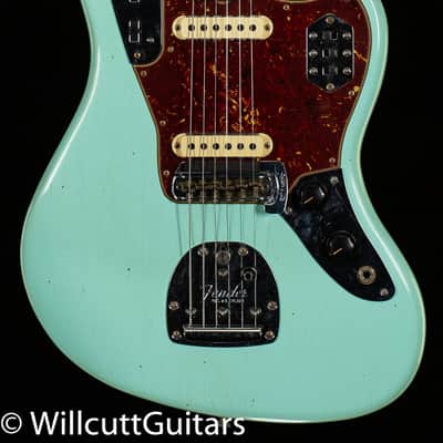 Fender Custom Shop 1962 Jaguar Journeyman Relic Painted Head Cap Surf Green (683) image 3