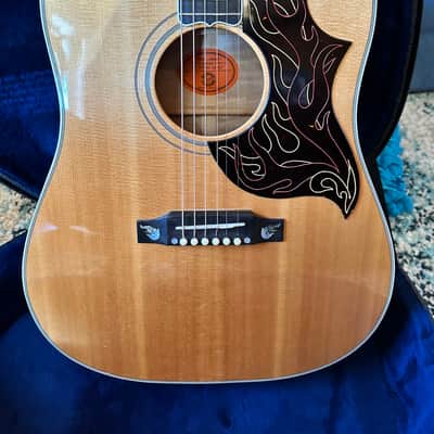 2001 GIBSON CUSTOM SHOP FIREBIRD DREADNOUGHT ACOUSTIC GUITAR NATURAL FINISH LIKE NEW image 21