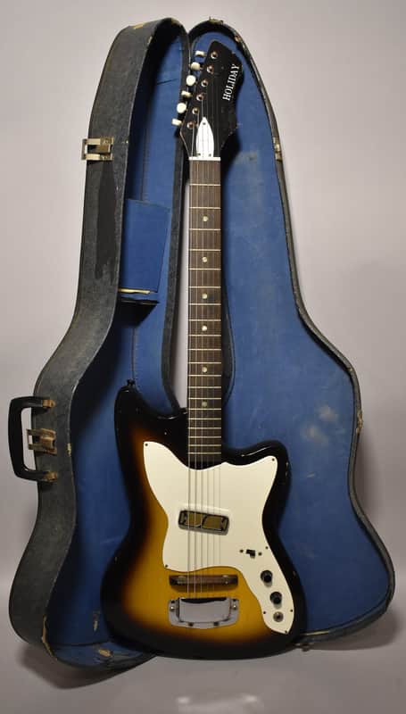 1966 Holiday (Harmony) H14 'Bobkat' Electric Guitar w/OSSC image 1