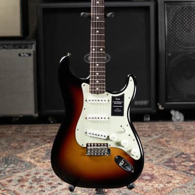 Fender Dealer Exclusive Vintera Road Worn '60s Stratocaster, Rosewood Fingerboard Electric Guitar - 3-Color Sunburst with Hardshell Case image 6