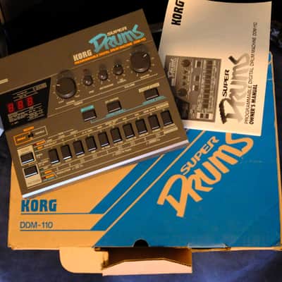 Korg DDM-110 Super Drums Drum Machine 1985 - Black