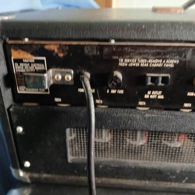 1972 AMPEG V4 100 Watt Tube Guitar Amp With Original 4 X 12" Cabinet image 7