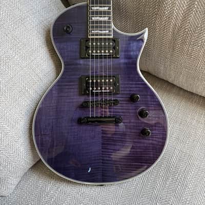 ESP LTD EC-1000 Deluxe FM with Ebony Fretboard 2019 - See Thru Purple image 1