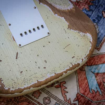 FENDER USA Custom Shop '56 Reissue Stratocaster Ltd Super Hvy Relic "Ivory" (2023) image 19