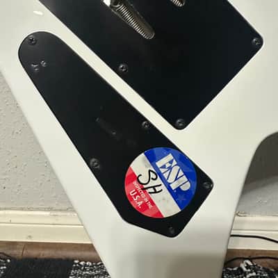 2007 ESP LTD Alexi-600 Signature White with Black Pinstripe image 3