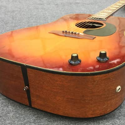 Gibson J-160E 1973 Cherry Sunburst mini P90 pickup image 4